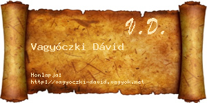 Vagyóczki Dávid névjegykártya